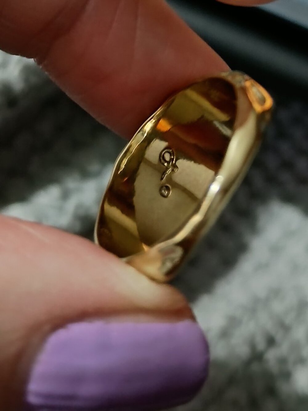 Gold Foil Ring from James Michelle - Size 10 - Picture 7 of 7